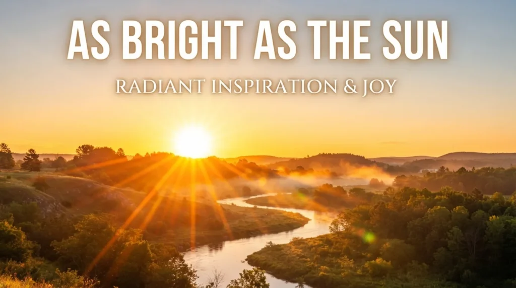 As bright as the sun