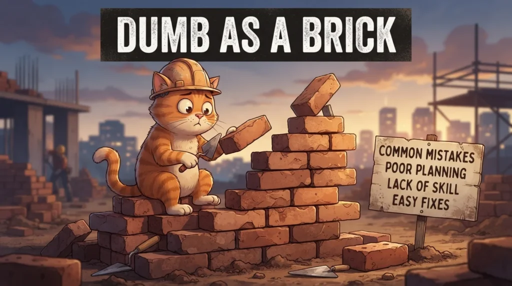 Dumb as a brick