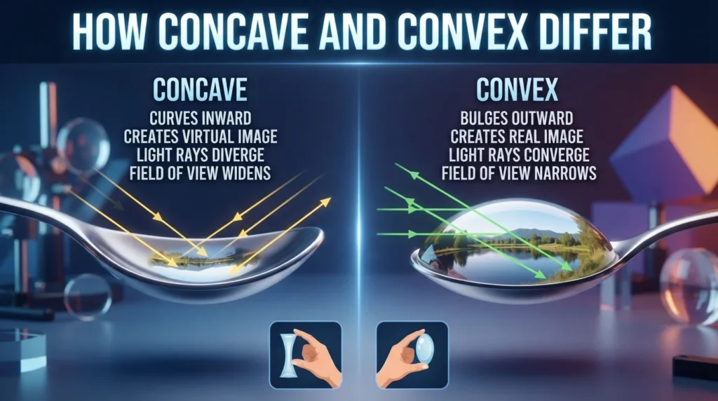 How Concave and Convex Differ