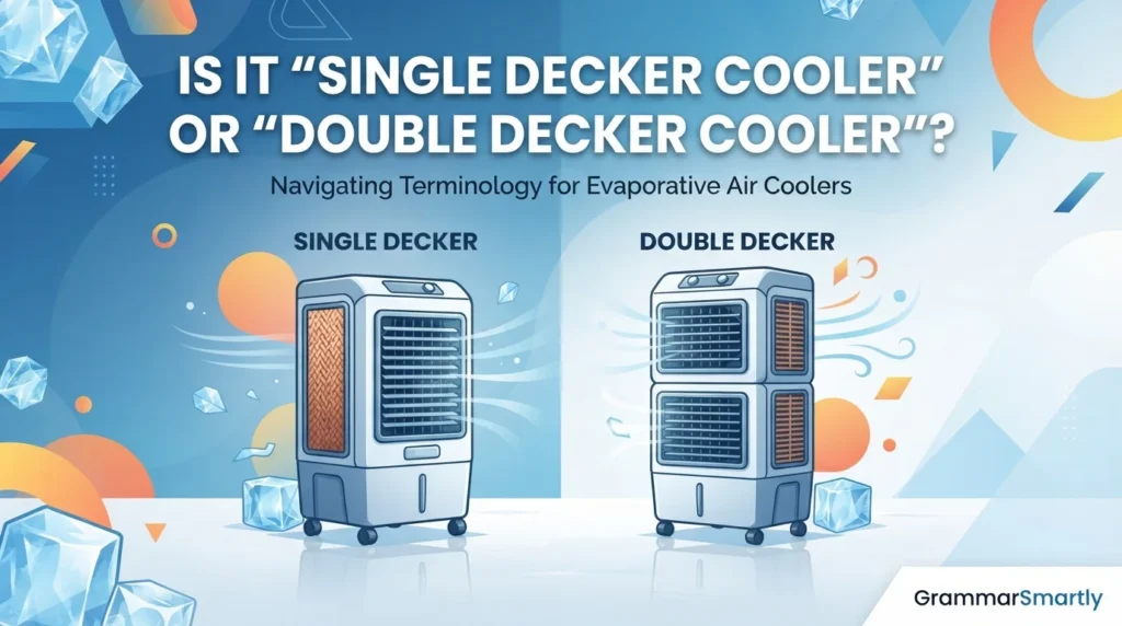 Is It “Single Decker Cooler” or “Double Decker Cooler”?