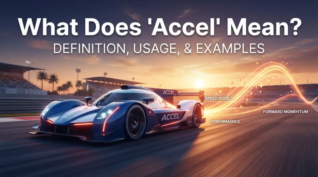 What Does Accel Mean