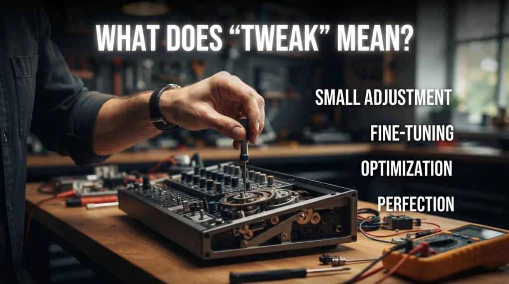 What Does Tweak Mean