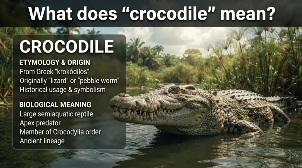 What does crocodile mean