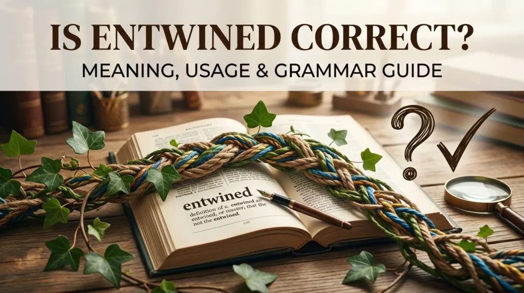 Is Entwined Correct
