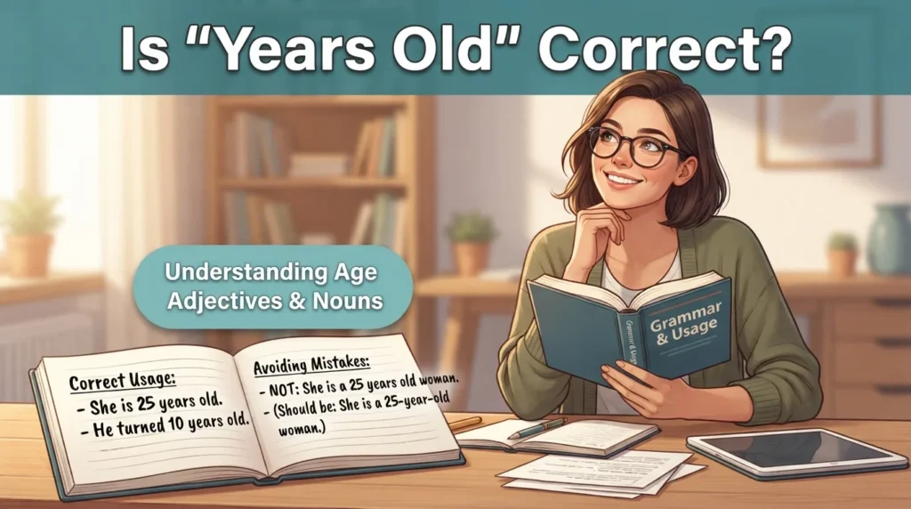 Is Years Old Correct