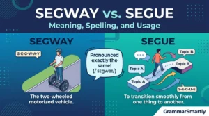 Segway vs Segue: Meaning, Spelling, and Usage