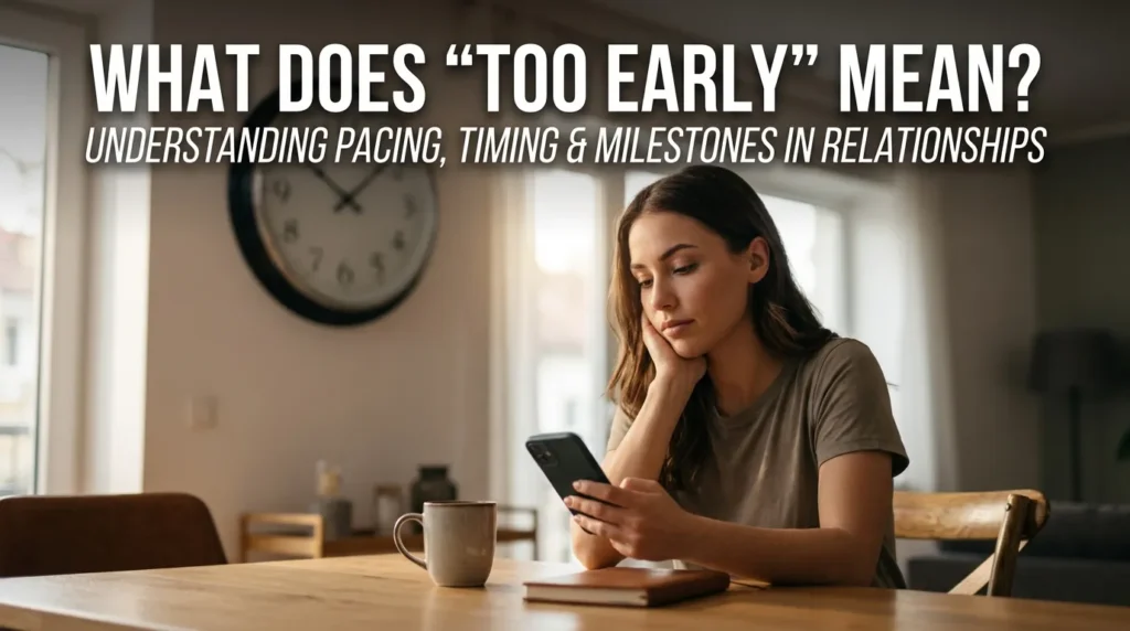 What Does Too Early Mean